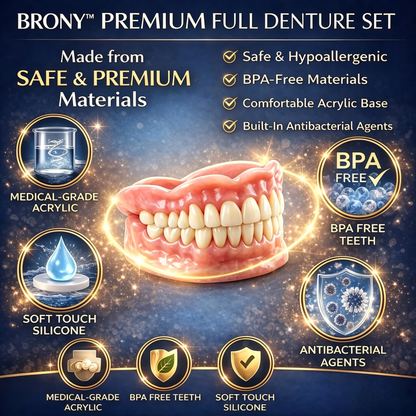 2026🏆✨LAST DAY SALE 70% OFF🔥 Newly upgraded second-generation BRONY™ complete dentures