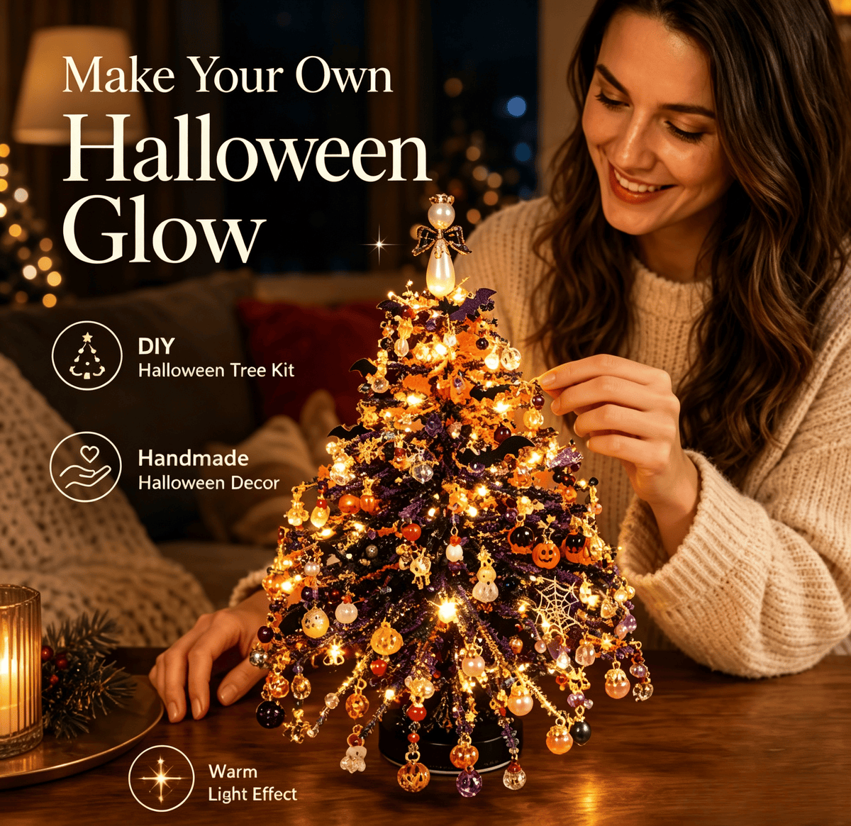 🎅 DIY Beaded Christmas Tree Kit – 🎄Create Your Own Sparkling Holiday Decoration