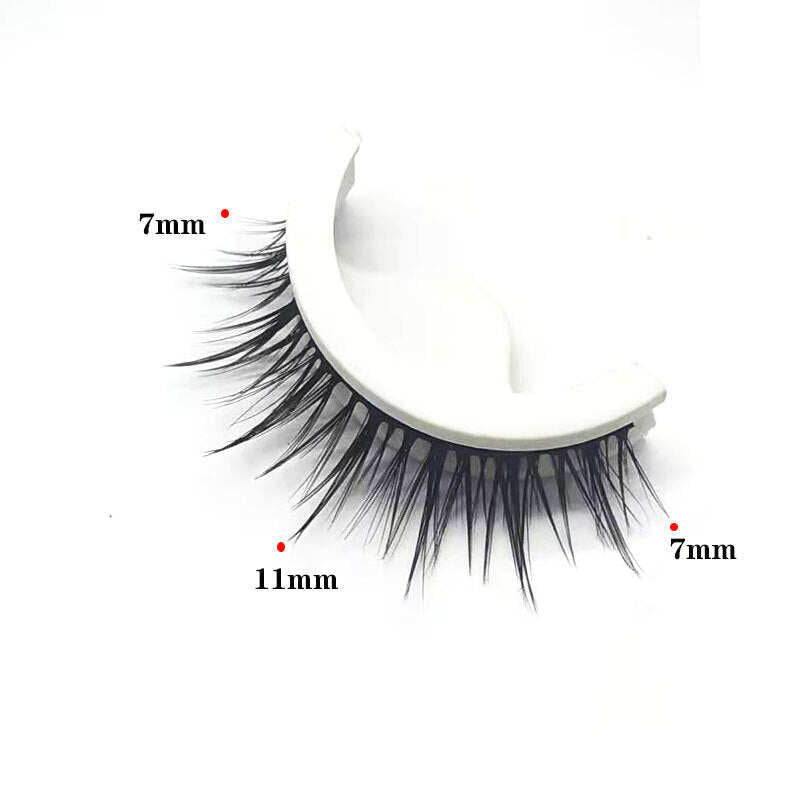 🌺Glue-Free Self-Adhesive Lashes – 3-Second, Natural & Reusable