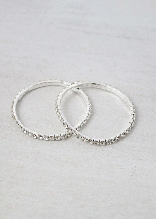 2 PC Rhinestone Bracelet