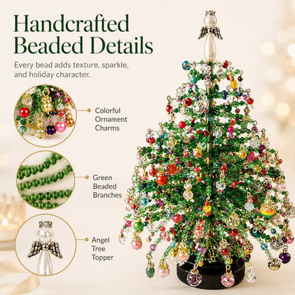 🎅 DIY Beaded Christmas Tree Kit – 🎄Create Your Own Sparkling Holiday Decoration