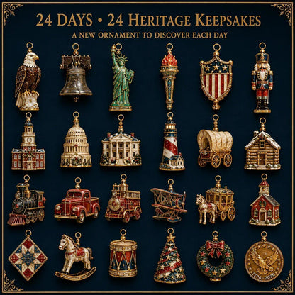 ⏰ Limited anniversary edition✨49% OFF!🔥America 250th Anniversary Heritage Christmas Advent Calendar