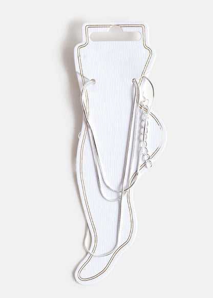 Chain Layered Anklet