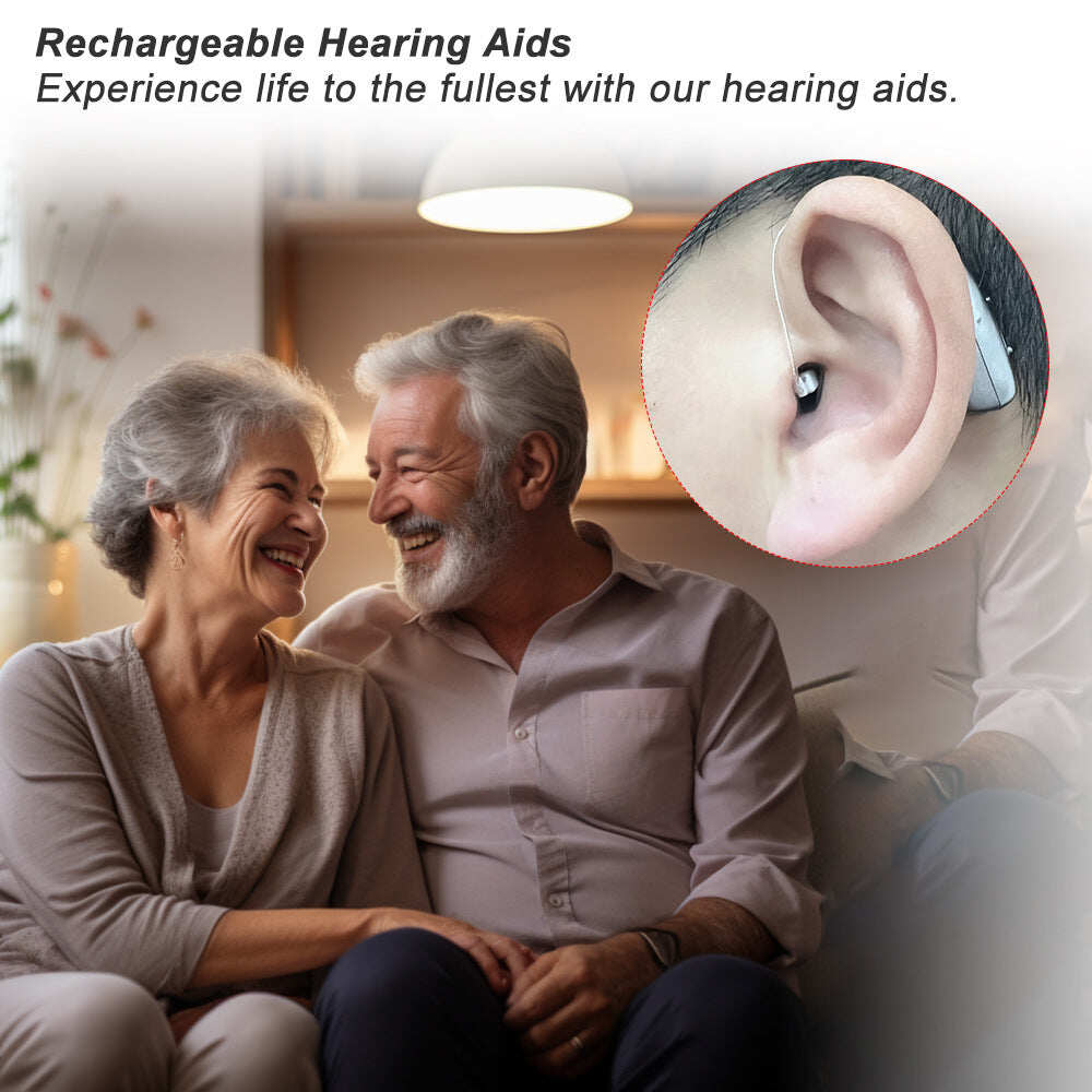 Smart, Self-Fitting Bluetooth Hearing Aids (App Controlled) Purchase 1pair (left and right ear)