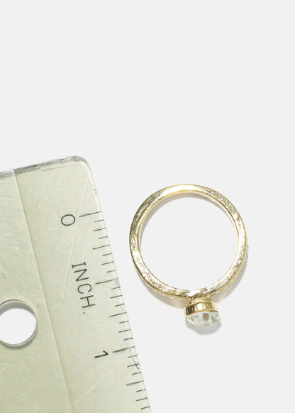 Pearl & Oval Rhinestone Rings