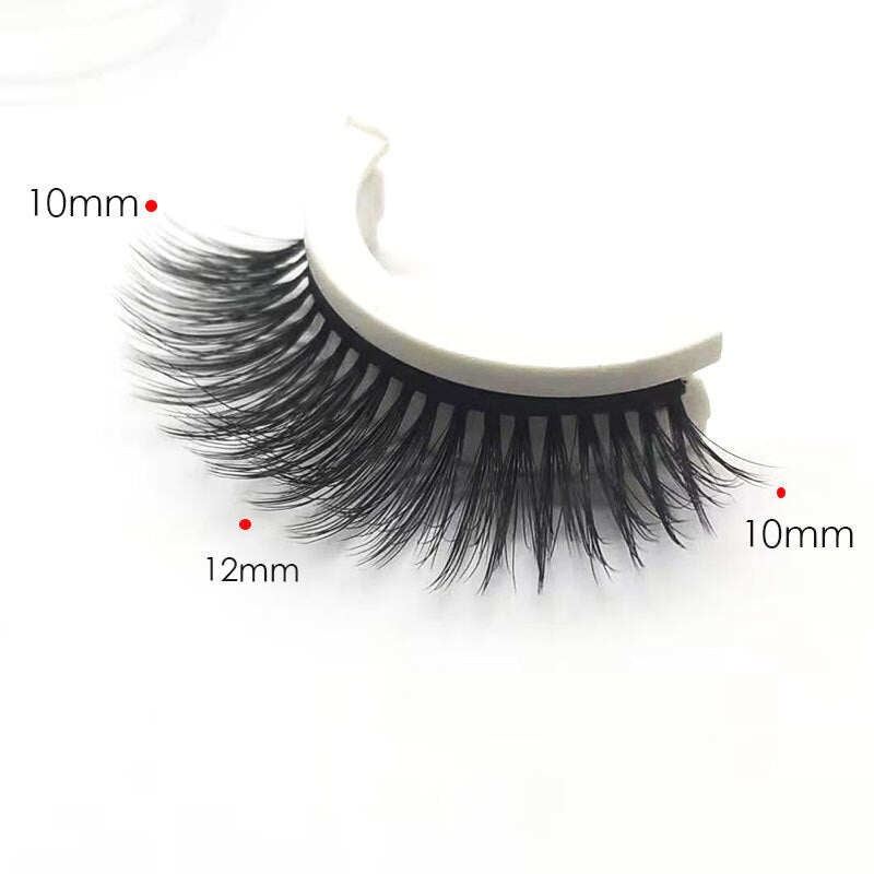 🌺Glue-Free Self-Adhesive Lashes – 3-Second, Natural & Reusable