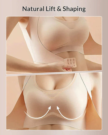 Cross Back Front Closure Wireless Posture Support Bra