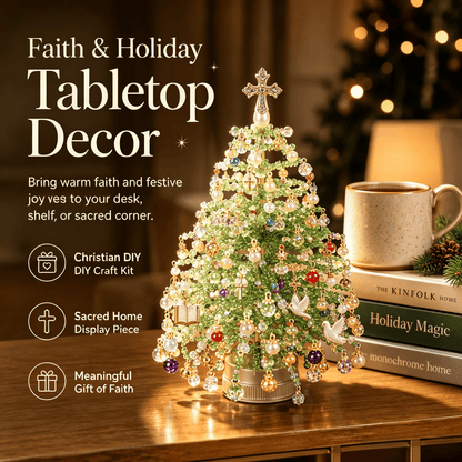🎅 DIY Beaded Christmas Tree Kit – 🎄Create Your Own Sparkling Holiday Decoration