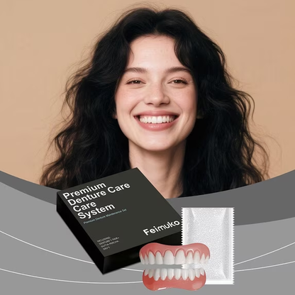 Ends Today:7O% OFF!  Custom-Fit Full Functional Dentures Make you more confident Starter Single Pack/For ages 50.