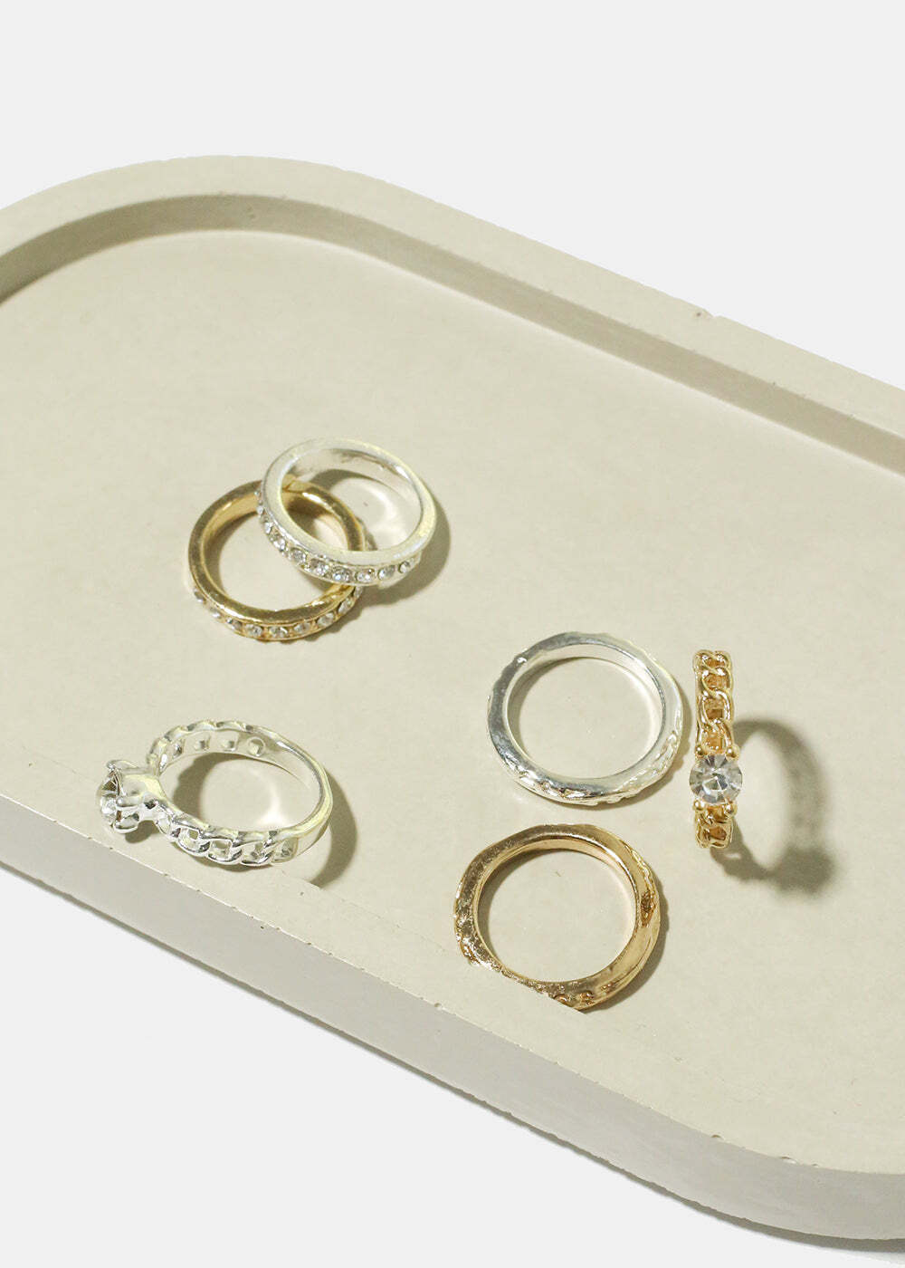 3 Rhinestone Rings