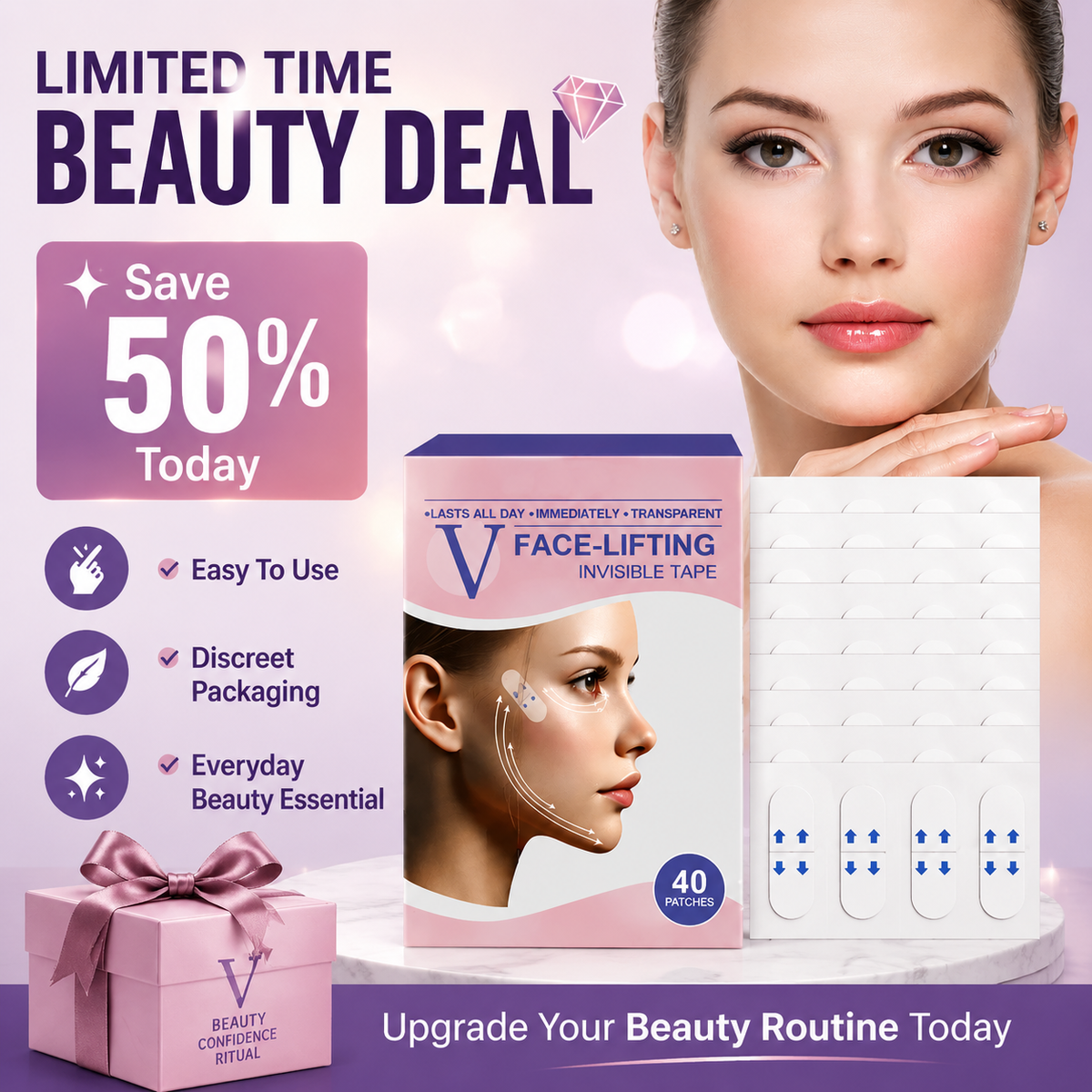 V-Face 👑 Lifting Invisible Adhesive Tape