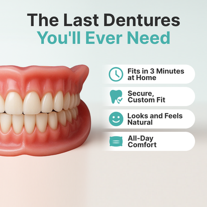 🔥🔥🔥Ends Today: 70% OFF!🦷BRONY™ Custom-Fit Full Functional Dentures Make you more confident