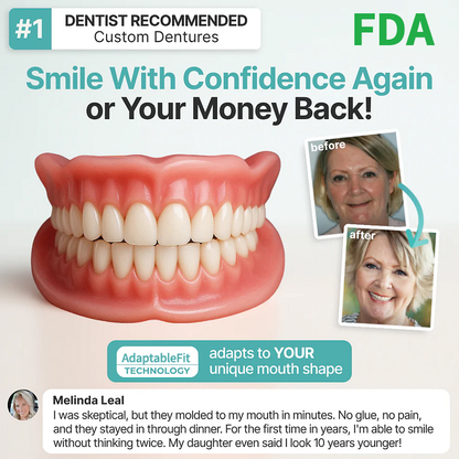 🔥Final 4 Hours: 50%OFF👑2026 Eaily Hot Sale Ends Today Luna Cipher Custom Custom-Fit Full Functional DenturesMake you more confident – Made in the USA & FDA-Certified